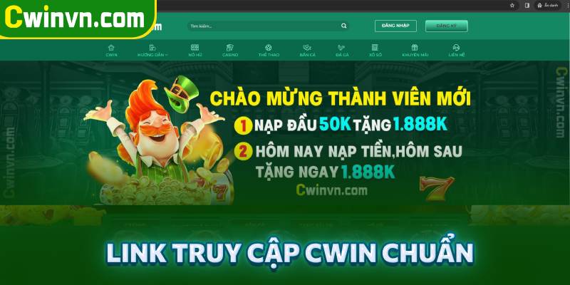 Truy cập đường link chính thức để truy cập đăng nhập